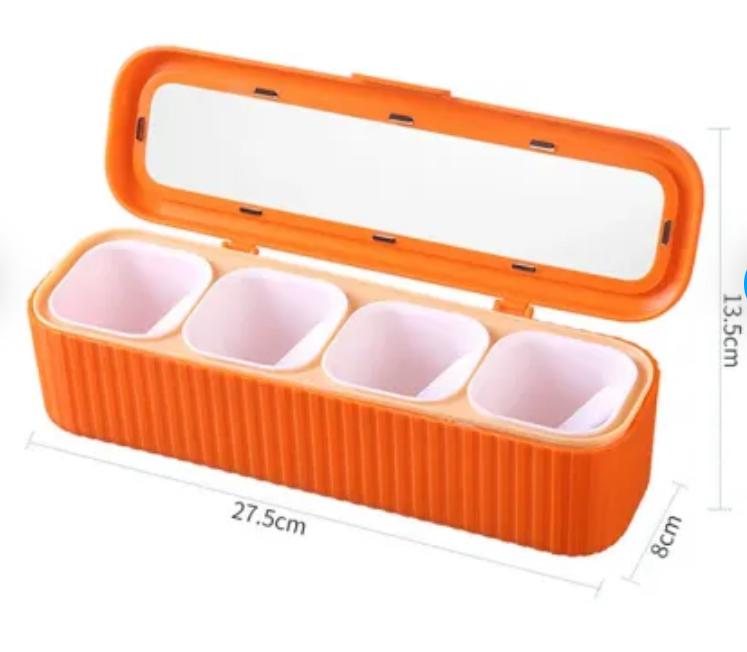 4-Grid Spice Organiser for Modern Kitchens